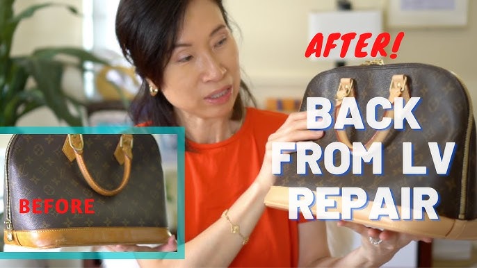 Louis Vuitton Bag Side Strap Repair & Cleaning — SoleHeeled