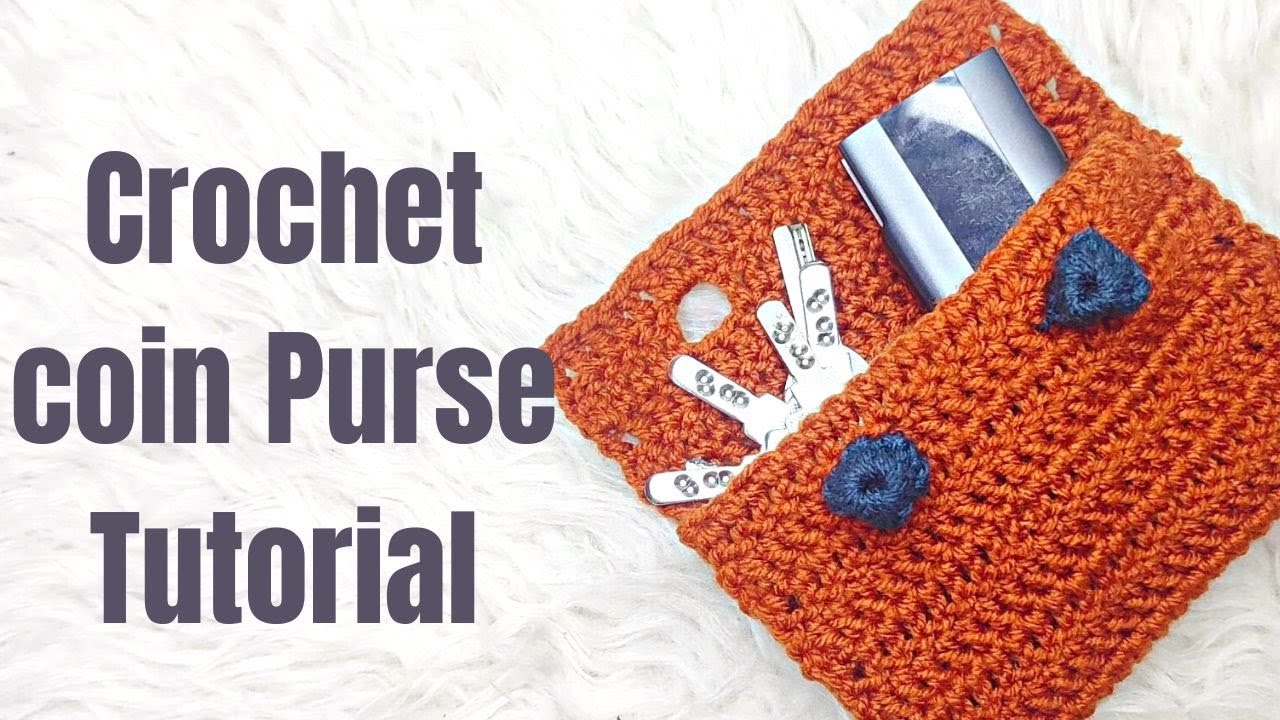 tutorial* crochet CHECKERED Coin Purse // beginner friendly, Pinterest  inspired, crochet trend 2022 