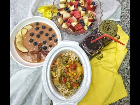 Iftar Recipe : Vegetable Chicken Curry, Pasta , Pap with Dates , Fruit salad and Zobo drink