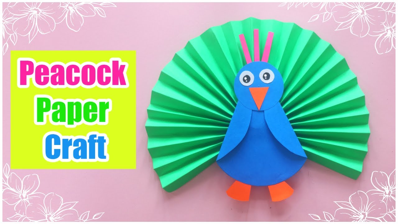 Easy Peacock Paper Craft Tutorial - YouTube