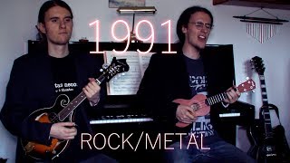 Year 1991 in 2 minutes (ROCK/METAL)
