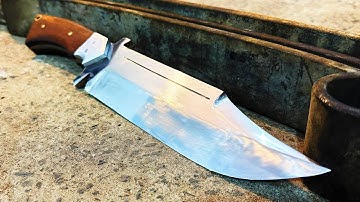 From Rust to Razor: Forging a Bowie Knife from a Leaf Spring