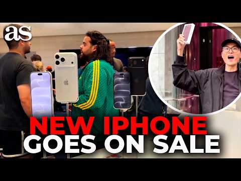 APPLE FANS FLOCK to FIFTH AVENUE as NEW IPHONE GOES on SALE
