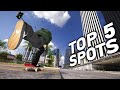 Skating My Top 5 FAVORITE SPOTS at L.A. Downtown! | Skater XL