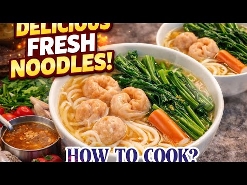 When Cooking Fresh Noodles You Must Know This - YouTube