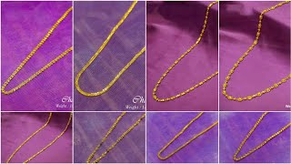 Gold Chain designs for Women | Light weight gold chain Designs|| Gold Chain Weight and Price|