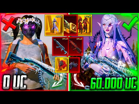 😳 60 000 UC - ТАКОГО ЕЩЁ НЕ БЫЛО... ПРОКАЧАЛ АККАУНТ В PUBG MOBILE! ПРОКАЧКА АККАУНТА В ПУБГ МОБАЙЛ