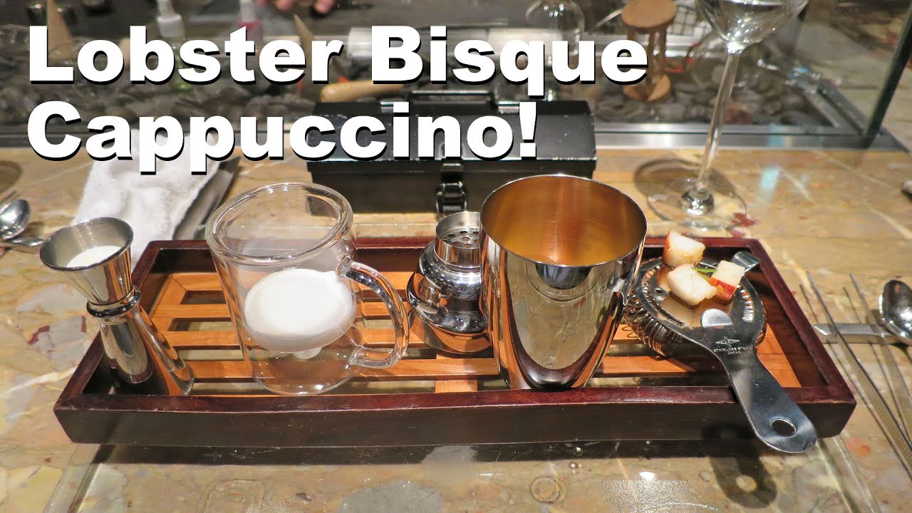 Tapas Molecular Gastronomy - Lobster Bisque Cappuccino! | Japanese Eats