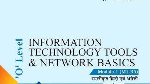 O level m1 r5 IT tools and Network Basics  live Question Paper solution 100%