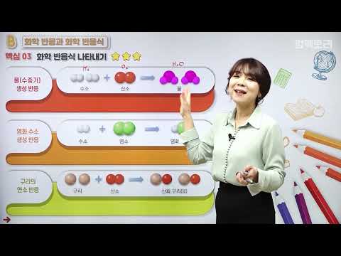 [중등인강/중3 과학] 화학 반응식 나타내기 - 수박씨닷컴 안현정선생님