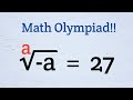Indian - Math Olympiad Question | Can You Solve This?