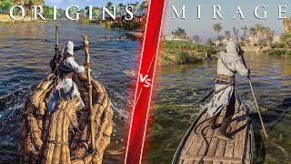 Assassin’s Creed Mirage vs Origins Comparison - Direct Comparison! Attention to Detail & Graphics!