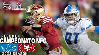 Detroit Lions vs. San Francisco 49ers | Campeonato NFC | Resumen NFL en español | NFL Highlights image