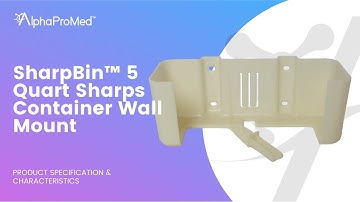 SharpBin 5 Quart Sharps Container Wall Mount