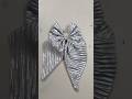 Diy cute bow hair pin ❤️🫶🏻#youtubeshorts #shorts #shortvideo #diy #art