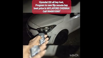 Hyundai I20 all key lost Work, Program to new flip remote key call.9940015367