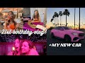 21st BIRTHDAY vlog + NEW car reveal!!!