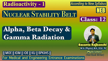Radioactivity -1 | Alpha, Beta Decay | Nuclear Stability Belt | NEB Class 12 |Advanced || BR Sir ||