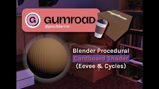Blender Procedural Cardboard Shader (Eevee & Cycles) Tutorial