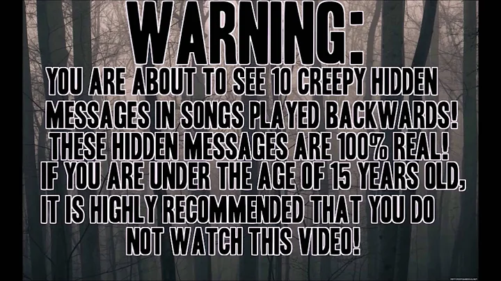 10 Creepy Hidden Messages In Songs