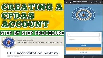PAANO GUMAWA NG ACCOUNT SA CPDAS #cpd #CPDAS #certificate #accreditation #prc