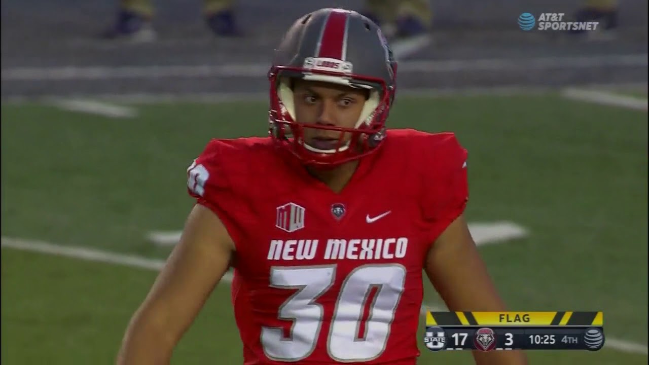 NCAAF 2017 Utah State at New Mexico 4th Quarter