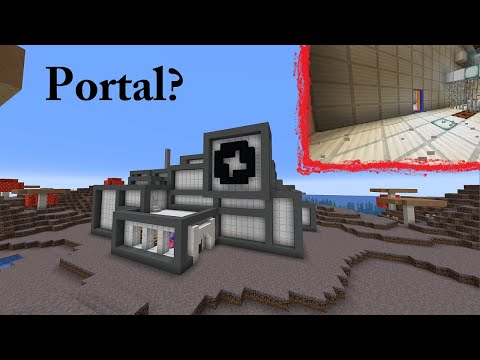 Portal 2 But in Survival Vanilla Minecraft