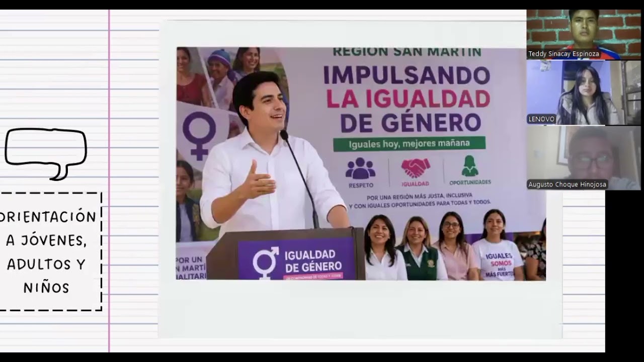impulsando la igualdad de género en la región San Martín.