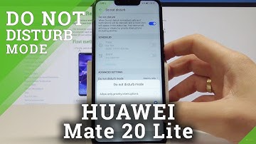 HUAWEI Mate 20 Lite DO NOT DISTURB / Set Up Do Not Disturb Mode