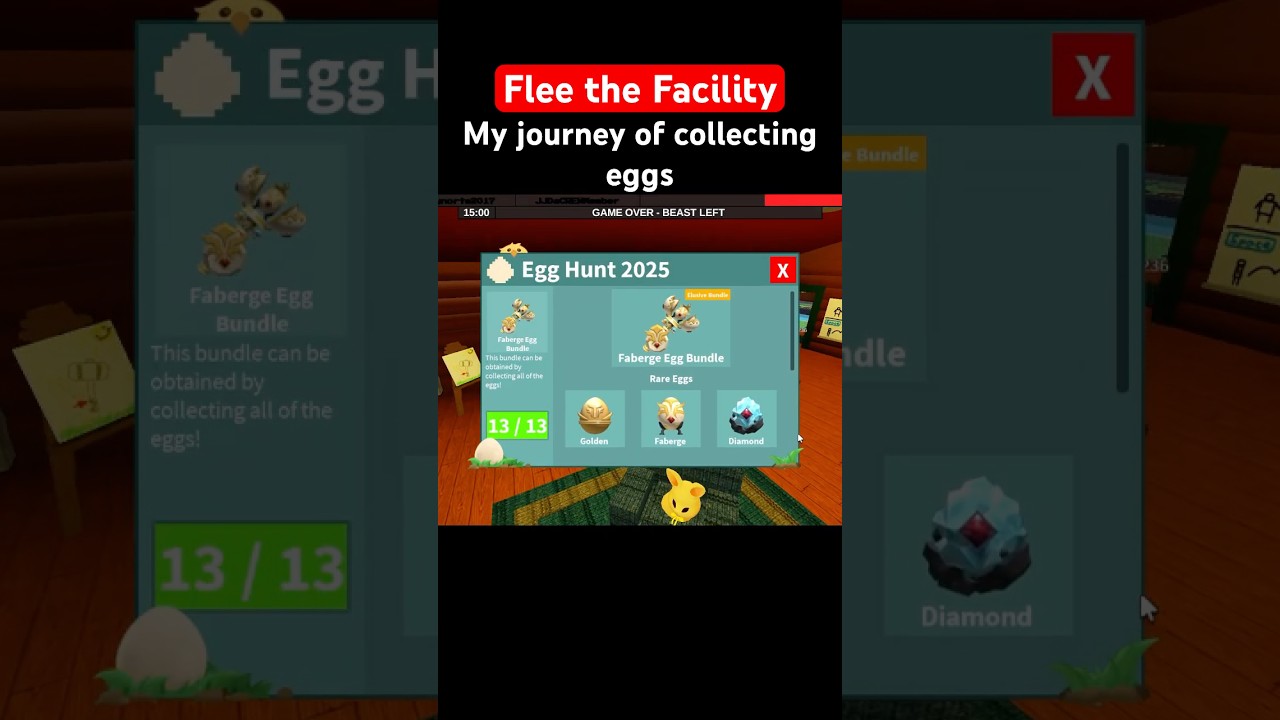 Collecting Eggs for the Easter Egg Hunt Quest | Flee the Facility  [Roblox] 