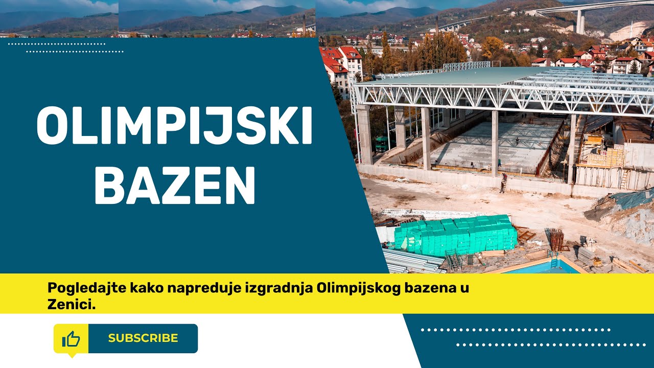 Zenica Dobija Olimpijski Bazen Detaljan Prikaz Izgradnje iz Zraka!#zenica #bazen #bosnaihercegovina