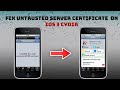 How To Fix &quot;Untrusted Server Certificate&quot; on iOS 3 Cydia!