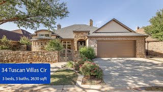 Home For Sale 34 Tuscan Villas Cir, Lubbock, TX 79423