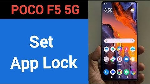 how to set App lock,  Poco F5 5G me Applock kaise set kare