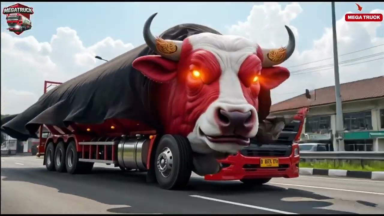 GOKIL PARAH‼️ Truk Tangki Pertamina Mendadak Jadi Barongan Bantengan! 🔥