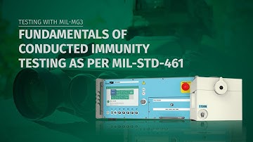 Fundamentals of conducted immunity testing as per MIL-STD-461