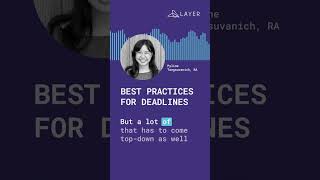 Best Practices for Deadlines in Architecture