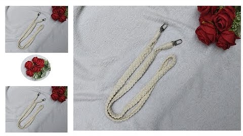 DIY Macrame Strap Bag || Tali Tas Macrame Tutorial