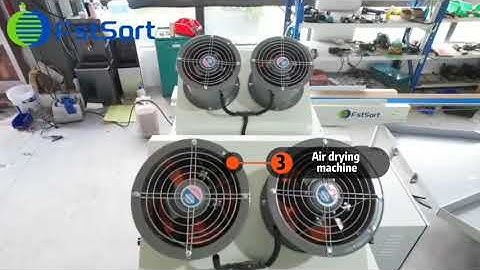 Apple cleaning drying grading machine fstsort rotary sorting equipment fruit processing line