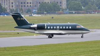 That livery again | Jetflite Bombardier Challenger 650 OH-WIW at Cambridge