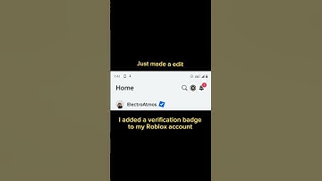 I added a verification badge to my Roblox account.... #roblox #fake #edit