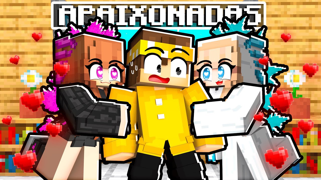 GAROTA GODZILLA e a GAROTA SHIMO SE APAIXONARAM por MIM no Minecraft!