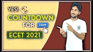Ecet 2021 countdown starts for exam | less time more learn | how to get preparation for ecet  | bsd