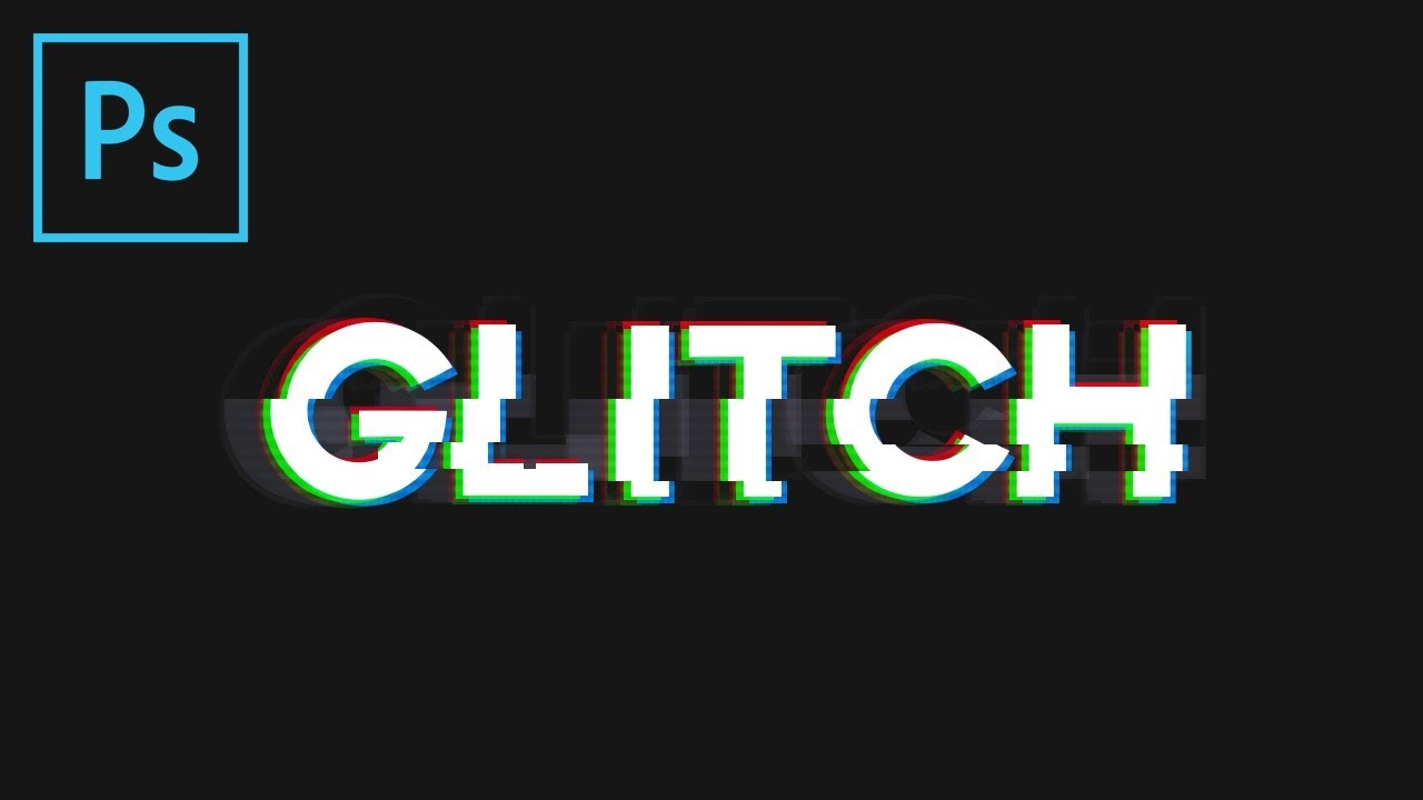 How To Create A Glitch Text Effect With Photoshop Lp Club