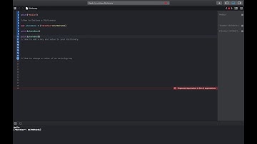 Dictionaries in Swift