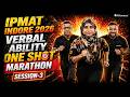 IPMAT Indore 2026 Verbal Ability One Shot Marathon 🔥 Full VA Revision + PYQs | Session-3