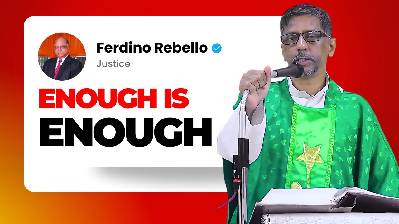 Homily - Enough is Enough - Fr. Bolmax Pereira
