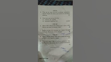 Bsc(CS) Software Engineer question paper 2018 kuk