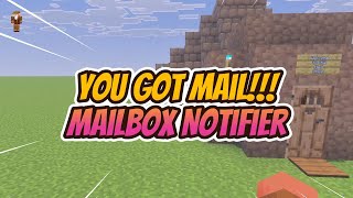 Minecraft Redstone Mailbox Tutorial Get Notified When You Have Mail