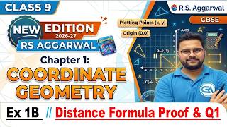 Class 9 New Edition RS Aggarwal Chapter 1 Coordinate Geometry | Ex 1B Distance formula Proof & Q1 screenshot 3